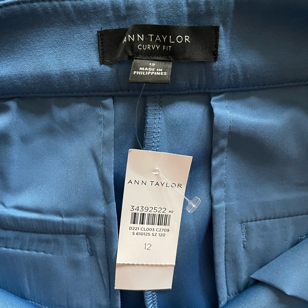 NWT Ann Taylor Curvy fit ponte ankle pants, 12 - Picture 4 of 8